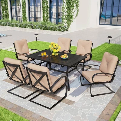 Captiva Designs 2pc Outdoor Arm Chairs With 4" Cushion 6 Captiva Designs 2pc Outdoor Arm Chairs With 4" Cushion - Image 4