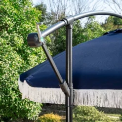 Captiva Designs 9ft Fringed Cantilever Offset Patio Market Umbrella -Furniture GUEST ad10b4d3 9cf0 4474 8fb6 39fc15139f89