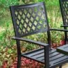 2pk Outdoor Steel Stackable Dining Chairs - Captiva Designs -Furniture GUEST ad71c032 725b 45e5 82c2 fac641ba7240 2