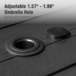 Captiva Designs Outdoor Patio Dining Bar Set With Steel Bar Table & Rattan Bar Stools With Cushions -Furniture GUEST adced578 a6c7 431d a1c3 48a2629b872b 2