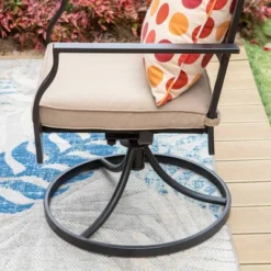 7pc Patio Set With 37" Table & Diamond Back Swivel Arm Chairs - Captiva Designs -Furniture GUEST add485cf aa23 42f1 8468 5904d02d47c0 1