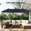 Captiva Designs 13ft Large Double-Sided Patio Umbrella, Outdoor Market Rectangle Umbrella (No Base) -Furniture GUEST ae62d1e4 ab65 4db1 8f4e 459ee7e6f074