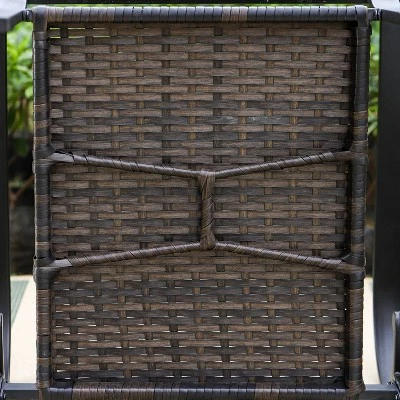 5pc Patio Dining Set With Table & Wicker Rattan Chairs With Cushions - Captiva Designs 13 5pc Patio Dining Set With Table & Wicker Rattan Chairs With Cushions - Captiva Designs - Image 11