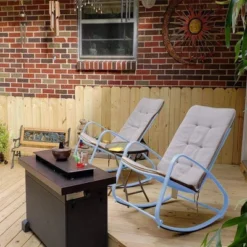 Outdoor Rocking Chair - Blue - Captiva Designs -Furniture GUEST b05b1b25 c2cc 438f a6d6 881c29a786fd