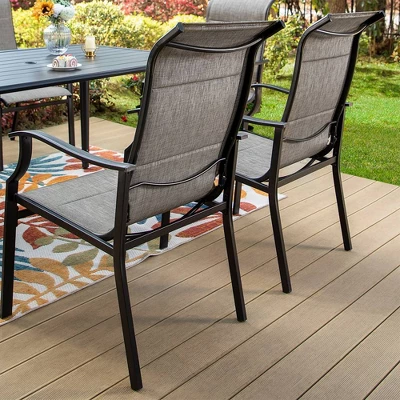 5pc Patio Dining Set With Round Table & Sling Arm Chairs - Captiva Designs 12 5pc Patio Dining Set With Round Table & Sling Arm Chairs - Captiva Designs - Image 10