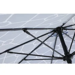 9' X 9' Outdoor Patio Market Umbrella With Tilt Crank Navy - Captiva Designs -Furniture GUEST b1ca6b5e 998b 4ed4 856e 321b52ca4c4c