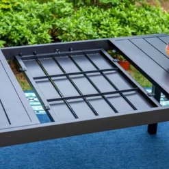 7pc Metal Patio Dining Set With Rectangular Expandable Table & 6 Chairs - Captiva Designs: Outdoor Seating For Six -Furniture GUEST b250e6ca e77c 4904 b2d1 0f375aa322ef