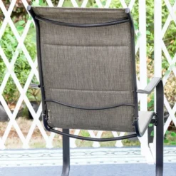 Patio Set With Steel Table With 1.57" Umbrella Hole & Padded Sling Arm Chairs - Captiva Designs -Furniture GUEST b2dea17a cef6 4eae 9ec7 7f70b4c1caa1 1