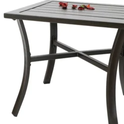 3pc Metal Conversation Set - Beige - Captiva Designs -Furniture GUEST b332a807 60c6 48d6 9d3d 2fa796e1599e