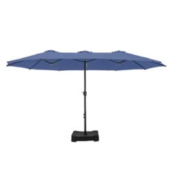 Captiva Designs 9'x15' Rectangular Outdoor Market Umbrella With Extra Large Base -Furniture GUEST b4672beb 6372 4a5f 883b 2212f6de08f5
