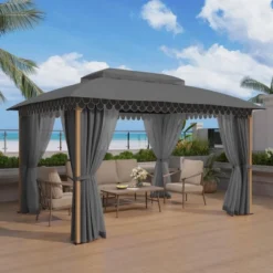 Captiva Designs 10x13 Patio Gazebo With Screened Canopy & Mosquito Netting – Heavy Duty Outdoor Shelter For Lawn And Garden 24 Captiva Designs 10x13 Patio Gazebo With Screened Canopy & Mosquito Netting – Heavy Duty Outdoor Shelter For Lawn And Garden -Furniture GUEST b47a1285 ab74 4b93 8552 9d7a4ffb6028