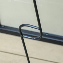 7pc Outdoor Dining Set With Swivel Chairs With Cushions & Faux Wood Table With Umbrella Hole - Captiva Designs -Furniture GUEST b706a394 6c99 4c43 8509 b6c49577a0f0 3