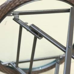 Outdoor Coffee Table With Rattan Tabletop - Captiva Designs