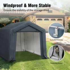 Captiva Designs Outdoor Portable Storage Shelter - Garage Tent With Roll-Up Zipper Doors & Vents For Motorcycles And Bikes (Gray) 28 Captiva Designs Outdoor Portable Storage Shelter - Garage Tent With Roll-Up Zipper Doors & Vents For Motorcycles And Bikes (Gray) -Furniture GUEST be5f76f1 512c 43b3 90f2 848cd1666282
