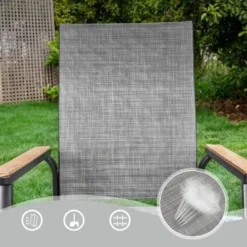 3pc Patio Dining Set With Small Square Table With Umbrella Hole & Lightweight Sling Chairs - Captiva Designs: Outdoor Furniture For Balcony 21 3pc Patio Dining Set With Small Square Table With Umbrella Hole & Lightweight Sling Chairs - Captiva Designs: Outdoor Furniture For Balcony -Furniture GUEST be69b2af fcc8 4d51 b7f2 e72a08d158b4