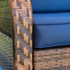 3pc Patio Conversation Set With Rocking Swivel Chairs & Table - Captiva Designs -Furniture GUEST c00a9173 6792 4b13 ba6a 22b416cdea5c