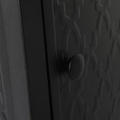 45" Outdoor Rectangle Fire Pit Dining Table - Black - Captiva Designs: LP Gas, 50000 BTU, Rust-Resistant -Furniture GUEST c499913d 803f 4f7a 8c7b d9e4f1819893