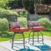 5pc Outdoor Set With Swivel Stools With Cushions & Metal Table - Captiva Designs -Furniture GUEST c59e66c6 038d 49fd 9ab4 8b40859ac4d1 1