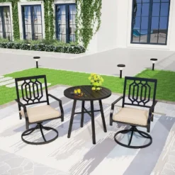 Captiva Designs 1pc Outdoor Patio Dining Table With Steel Frame -Furniture GUEST c8a3abad fcad 4542 88c7 15ce5dcbb8cf 1