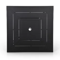 5pc Outdoor Set With Swivel Stools & Cushions & Square Metal Table - Captiva Designs -Furniture GUEST c9052e1c b151 4583 b76a d710c0f791d1 2