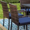 4pc Patio Rattan Sofa - Brown - Captiva Designs -Furniture GUEST c92962e0 2e31 4689 b600 201aece936f7