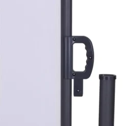 118" X 63" Retractable Outdoor Patio Balcony Deck Side Awning White - Captiva Designs -Furniture GUEST cbf3c984 d81d 454a b9ba a6b97a72e340