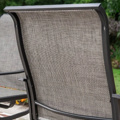 9pc Patio Dining Set With Expandable Steel Table & 360 Swivel Sling Arm Chairs - Captiva Designs 10 9pc Patio Dining Set With Expandable Steel Table & 360 Swivel Sling Arm Chairs - Captiva Designs - Image 8