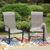 2pk Steel Patio Padded Sling C-Spring Arm Chairs - Captiva Designs -Furniture GUEST cc8ea778 65ac 4172 ba4c ea75fe83a262
