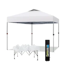 Captiva Designs 10’ X 10’ Outdoor Pop-Up Canopy Tent - Portable Sun Shelter For Camping & Events (Blue) -Furniture GUEST cde81fe1 e947 4178 8c55 37e5f3b35831
