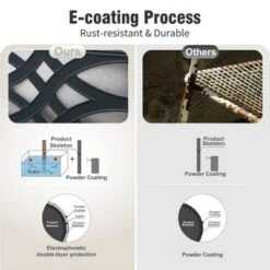 Captiva Designs 12pc Outdoor Half-Moon Sectional Patio Conversation Sets With 2 Round Table For Garden, Poolside, Balcony, Backyard 21 Captiva Designs 12pc Outdoor Half-Moon Sectional Patio Conversation Sets With 2 Round Table For Garden, Poolside, Balcony, Backyard -Furniture GUEST ce952e22 a4c9 4da0 bfa6 d6f0045680ff