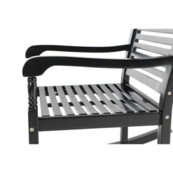 Outdoor Acacia Wood Rocking Chair - Captiva Designs: UV & Water-Resistant, Powder-Coated Frame, Fixed Arms -Furniture GUEST d0fc8049 ed29 4891 8c53 99f59dbac625