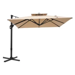 Captiva Designs 9 Ft X 12 Ft Premium Cantilever Patio Umbrella With 2-Tier Design -Furniture GUEST d1f8b5c3 b66f 4460 af2c 51f08b0c49b4