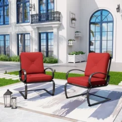 Captiva Designs 2pc Outdoor Arm Chairs With 4" Cushion 15 Captiva Designs 2pc Outdoor Arm Chairs With 4" Cushion -Furniture GUEST d38338fb b03c 4f58 87b6 16cc6d811862