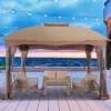 10' X 10' Outdoor Garden Gazebo With Skirts Tent Canopy Beige - Captiva Designs 1 10' X 10' Outdoor Garden Gazebo With Skirts Tent Canopy Beige - Captiva Designs -Furniture GUEST d4ce9c42 de4d 48f1 93b6 c961bc8c63e1