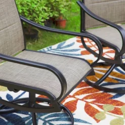 3pc Patio Dining Set With Small Square Table & 360 Swivel Padded Arm Chairs - Captiva Designs: Weather-Resistant Outdoor Furniture 21 3pc Patio Dining Set With Small Square Table & 360 Swivel Padded Arm Chairs - Captiva Designs: Weather-Resistant Outdoor Furniture -Furniture GUEST d7478bc0 f1f8 4804 a1d4 f5805c65cb86