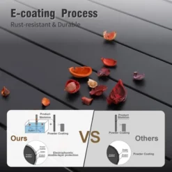 Captiva Designs 6pc Patio Dining Set Steel Table & Sling Fixed Chairs & Market Umbrella 24 Captiva Designs 6pc Patio Dining Set Steel Table & Sling Fixed Chairs & Market Umbrella -Furniture GUEST db947f90 5d2e 4107 a2a6 fda2a67415fc 5