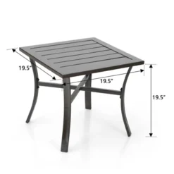 3pc Metal Conversation Set - Beige - Captiva Designs -Furniture GUEST dc486443 57a0 4807 a4ee fc08a8b2d47b