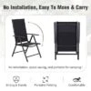 Captiva Designs 7pc Patio Dining Set With Slat-top Rectangle Table & Sling Foldable Chair -Furniture GUEST dd7e3c4f 6843 4394 986c b4601a817a63 3