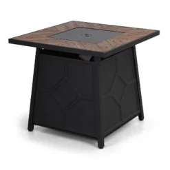 28" Outdoor Gas Fire Pit Table - Captiva Designs -Furniture GUEST de2692fd e616 4f2e ac60 b3121d784ea7