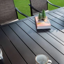 7pc Outdoor Dining Set With Expandable Metal Table - Captiva Designs -Furniture GUEST df13bc56 d18e 4096 92a9 19f129ae6934