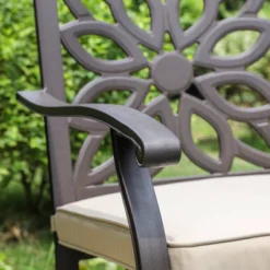 5pc Patio Set With 37" Metal Table & Extra Wide Swivel Chairs With Cushions - Captiva Designs -Furniture GUEST e1352b8e e469 450f bdc2 8221f53a6f15