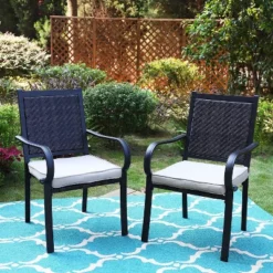 5pc Patio Dining Set With Steel Table & Dining Chairs - Captiva Designs -Furniture GUEST e1befd94 55d0 4cac 9f1a 6c0b3d3710cd 1