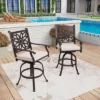 3pc Outdoor Square Cast Aluminum Bar Table & Swivel Chairs - Captiva Designs 1 3pc Outdoor Square Cast Aluminum Bar Table & Swivel Chairs - Captiva Designs -Furniture GUEST e1dd07f8 2664 4c17 814b 861fe73d5bd1 1