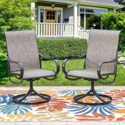 3pc Patio Dining Set With Square Steel Table & 360 Swivel Arm Chairs - Captiva Designs: Weather-Resistant Outdoor Furniture 13 3pc Patio Dining Set With Square Steel Table & 360 Swivel Arm Chairs - Captiva Designs: Weather-Resistant Outdoor Furniture -Furniture GUEST e3a52017 462b 4da3 96d6 a667f3222bc0