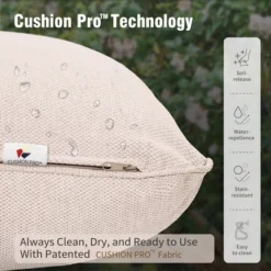 Captiva Designs 6pc Outdoor Patio Wicker Rattan Fire Pit Set With Cushioned Ottomans And Single Sofas -Furniture GUEST e426e414 4d73 4c6a 88e8 5d71ddcc5ca5 1