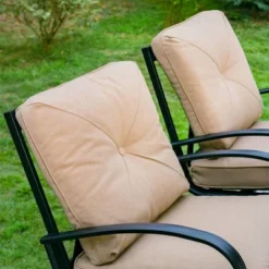 5pc Outdoor Set With Spring Motion Chairs & 28" Fire Table - Captiva Designs -Furniture GUEST e4eaf72c 3301 4f22 858a 8b68eff7ce26