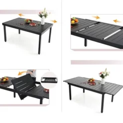 Captiva Designs 9pc Patio Extendable Steel Dining Table And Mixed Wicker Chairs With Thick Cushions 16 Captiva Designs 9pc Patio Extendable Steel Dining Table And Mixed Wicker Chairs With Thick Cushions -Furniture GUEST e6336ed8 d0bf 4baf b7ce 0246edb9af5f 8