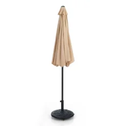 9' X 9' Outdoor Patio Market Umbrella With Push Button Tilt Crank - Captiva Designs -Furniture GUEST ea546157 769c 464f 8e38 99b6726411e8