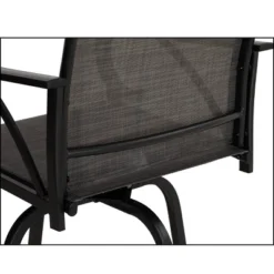2pk Outdoor Swivel Bar Stools With Metal Frame & Sling Fabric - Captiva Designs -Furniture GUEST ebbdfa8e 868d 463a 96f1 20e9a78f7faa