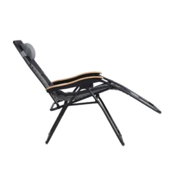 Captiva Designs Patio Zero Gravity Free XL Padded Seat Recliner With Cup Holder & Alloy Steel Frame - Gray -Furniture GUEST ebc9f487 e9c2 40b7 9fd9 770de68ea1cd